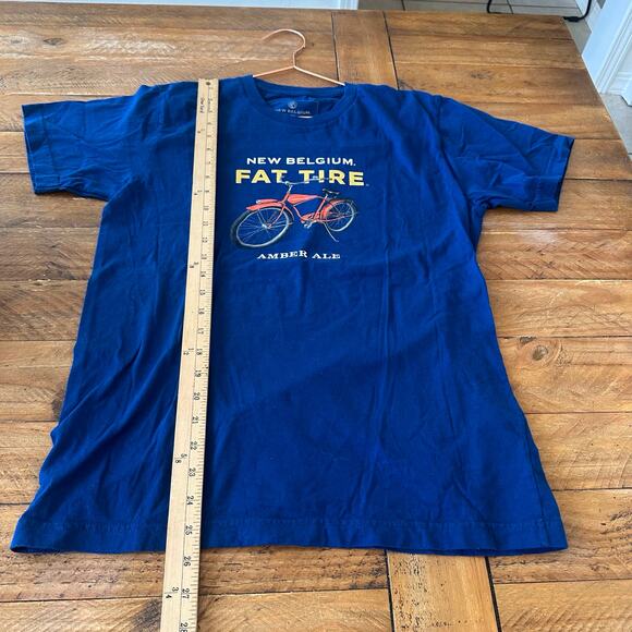 New Belgium fat tire amber ale short sleeved t shirt size medium - Picture 4 of 5